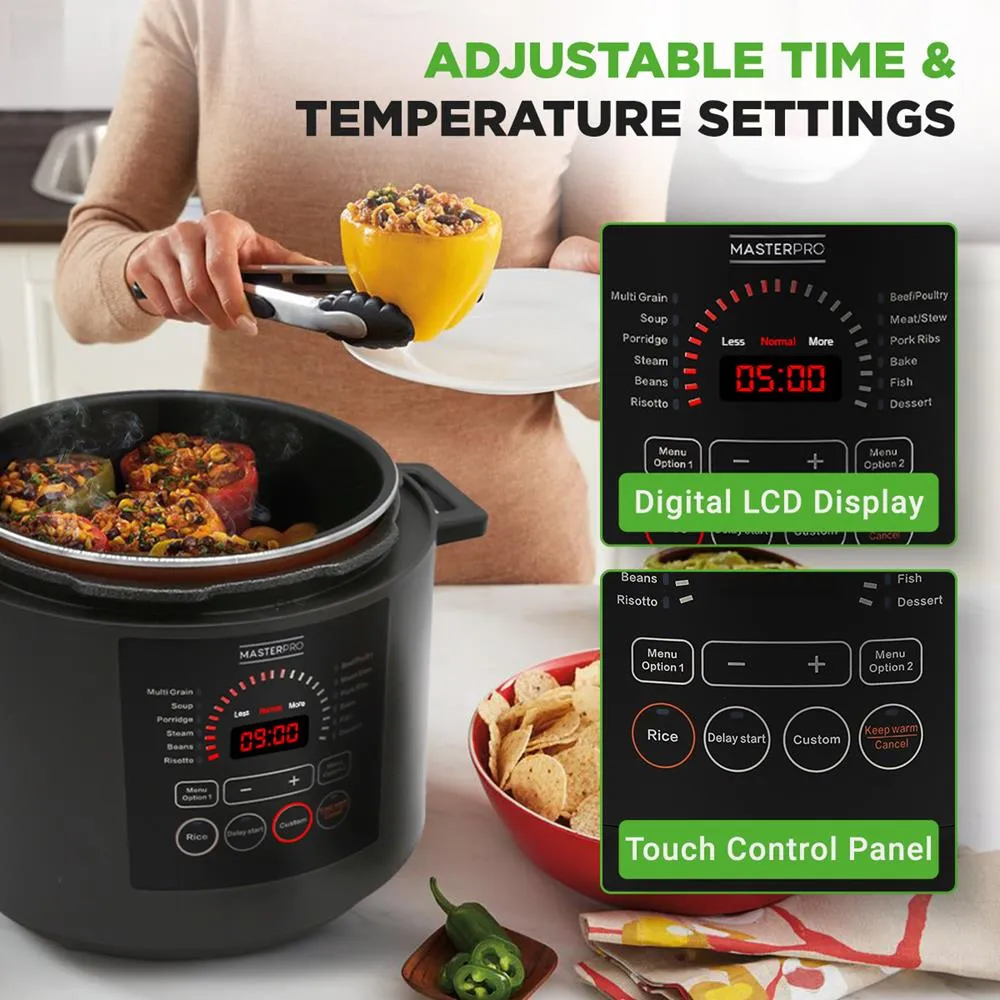 Nutrichef Autocuiseur Électrique 6 QT Inox 1000 W