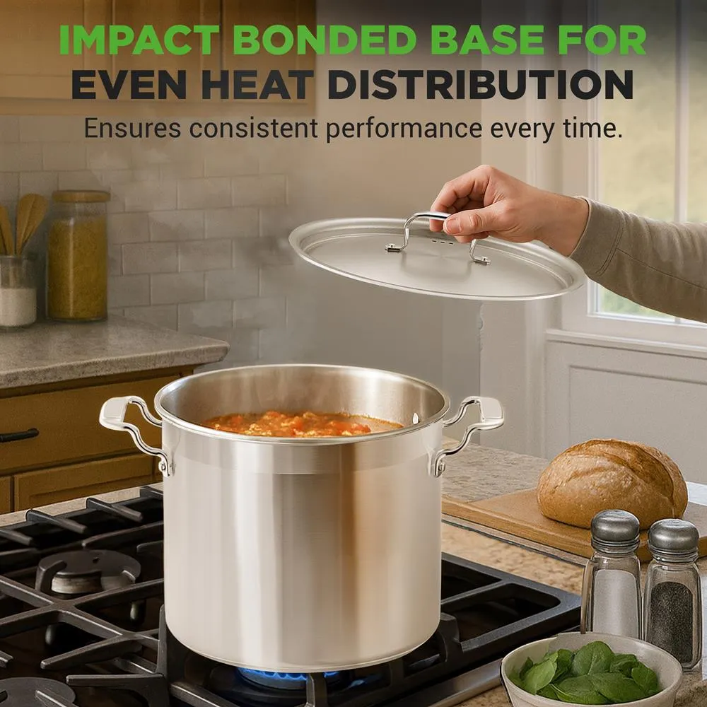 Nutrichef faitout inox 16 QT 15 L induction chaleur uniforme