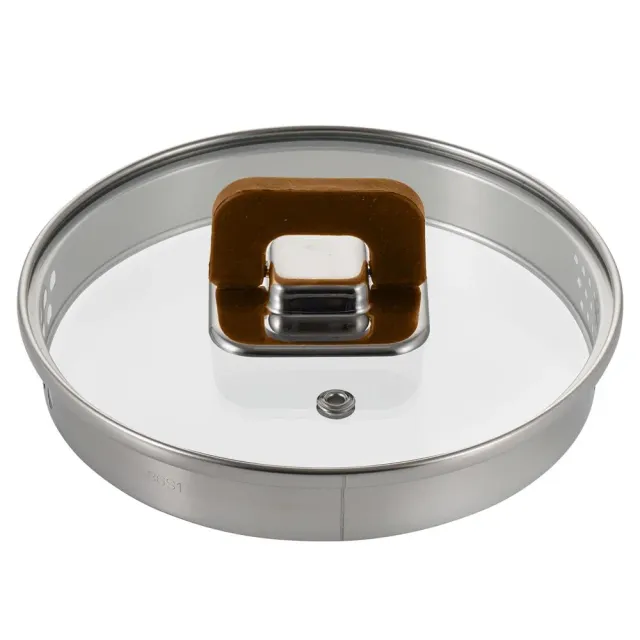Nutrichef couvercle casserole 1,5 L verre marron