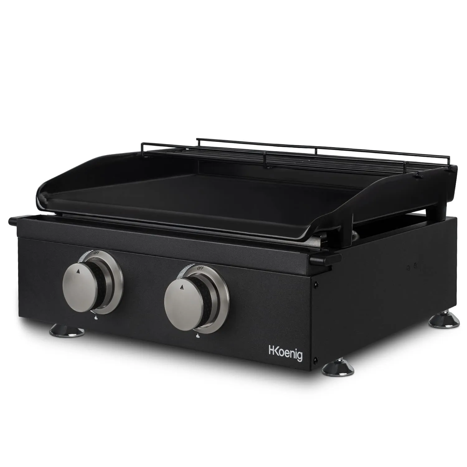 H.Koenig PLX1022 plancha gaz 2 brûleurs 47x36 cm