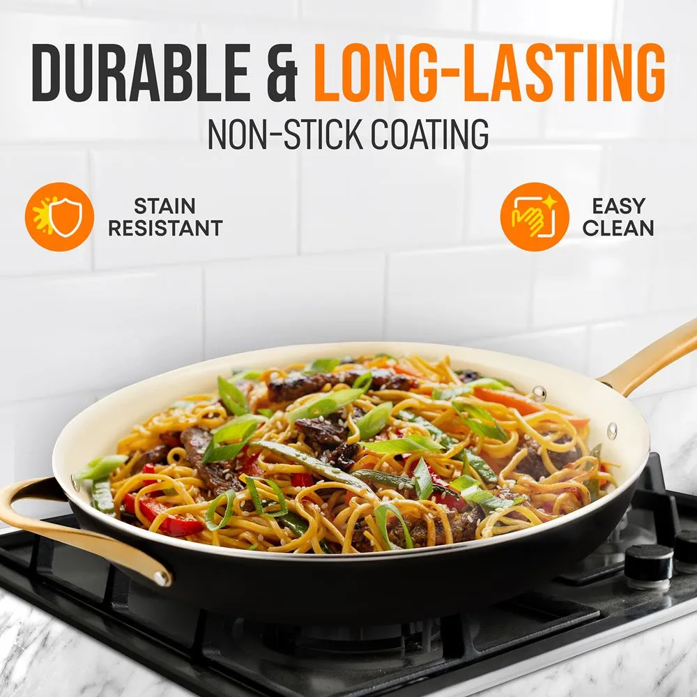 Nutrichef poêle antiadhésive 35 cm céramique induction