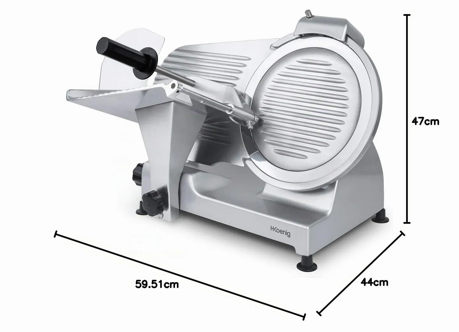 H.Koenig MSX300 trancheuse électrique pro lame 300mm inox