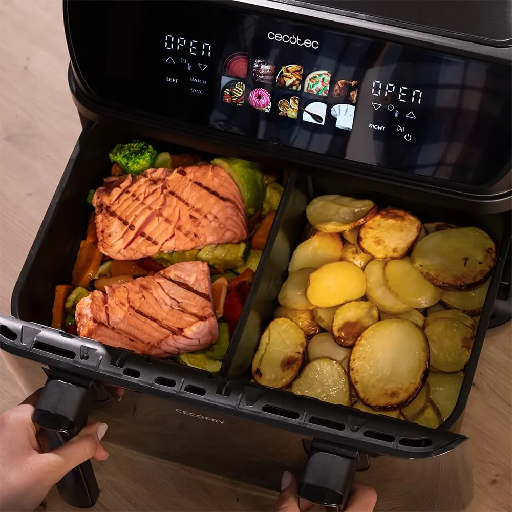 Cecotec Cecofry & Grill Duoheat 10000 friteuse air 10L double