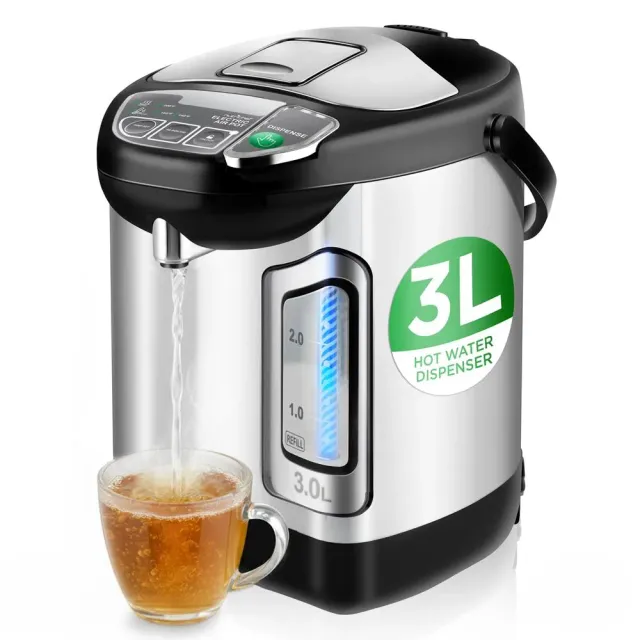 Nutrichef bouilloire distributeur eau chaude 3 L inox