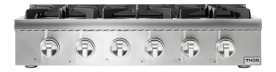 Thor 36 pouces table de cuisson gaz 6 brûleurs