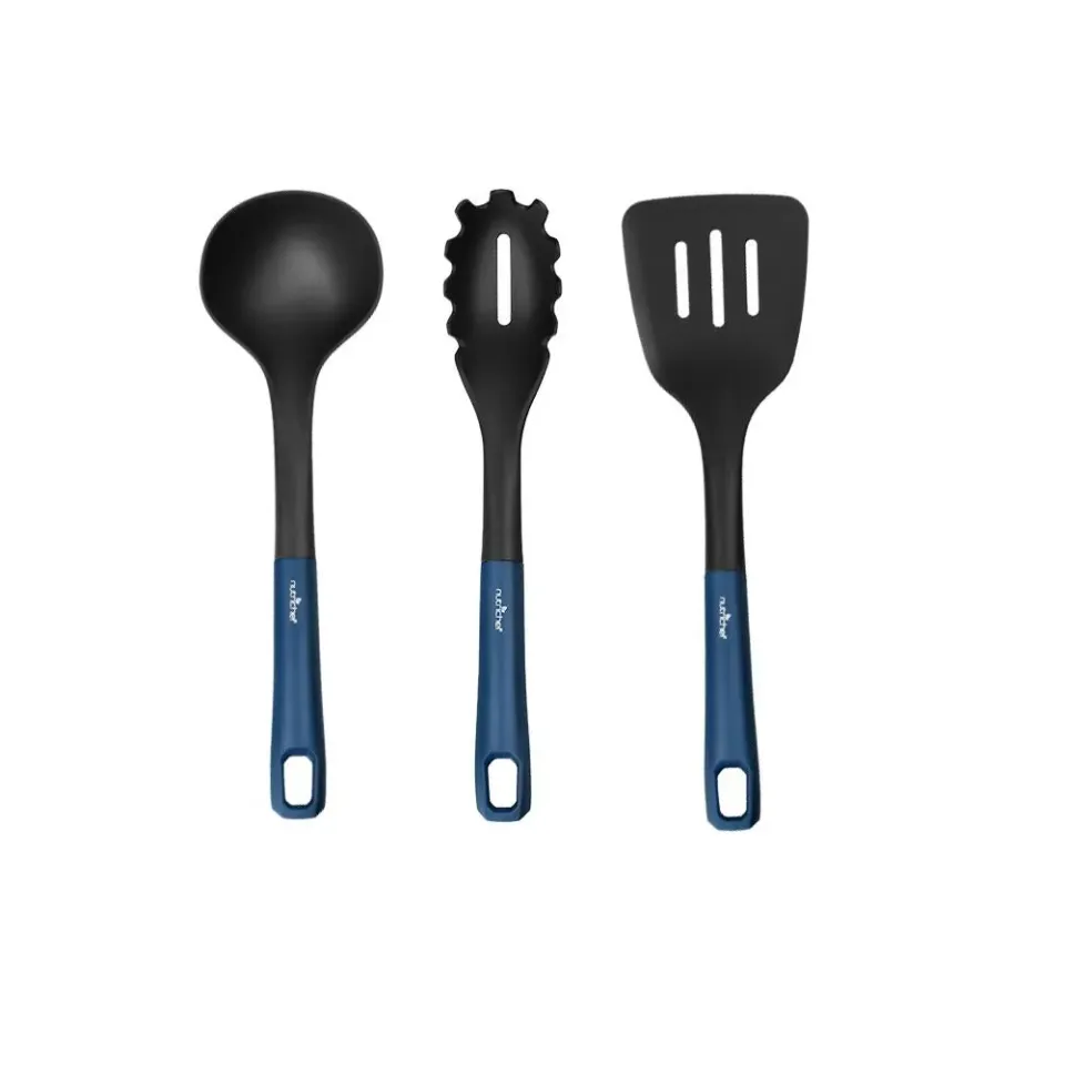Nutrichef Set 3 Ustensiles Nylon Louche Spatule