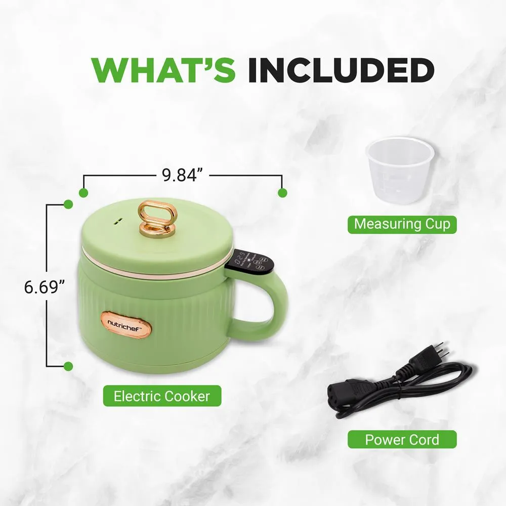 Nutrichef NC12BGREEN cuiseur à riz vert 1,6 L