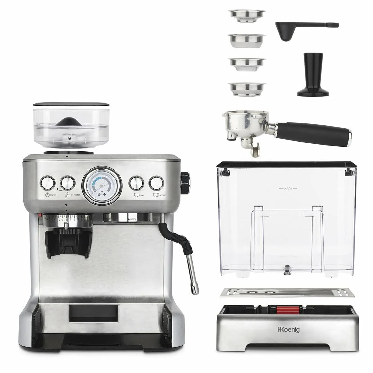 H.Koenig EXPRO980 expresso broyeur 20 bars 2,7L