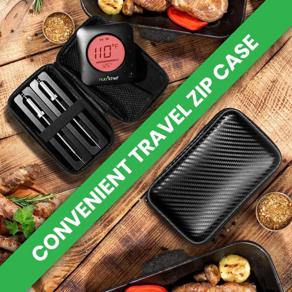 Nutrichef thermomètre barbecue bluetooth 2 sondes