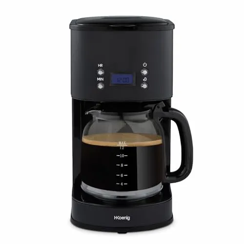 H.Koenig MG32 cafetière filtre programmable 1,5L 12 tasses