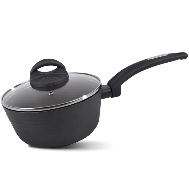 Nutrichef casserole 1,4 L avec couvercle induction motif ligné