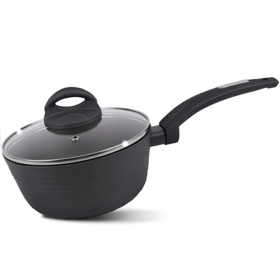 Nutrichef casserole 1,4 L avec couvercle induction motif ligné