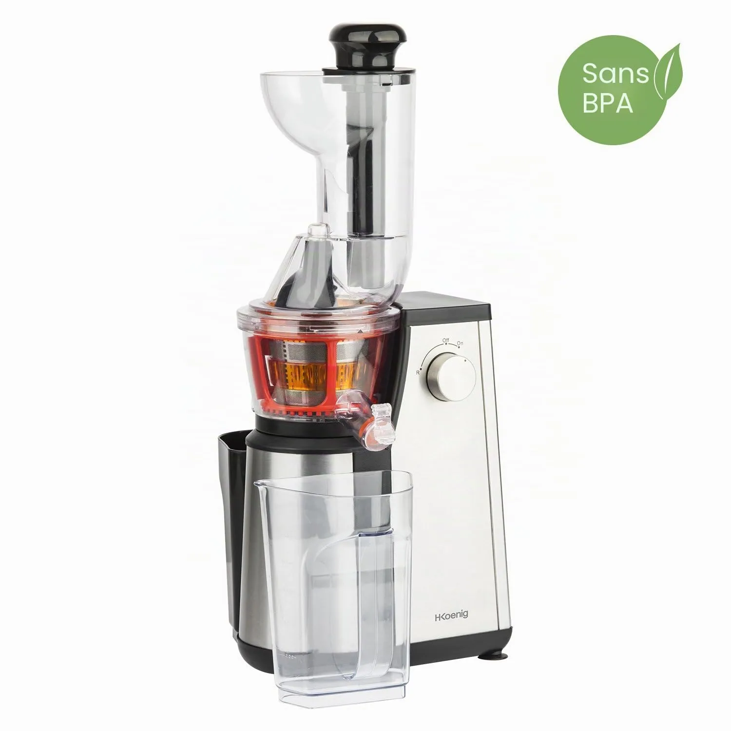 H.Koenig Vitalise GSX22 extracteur de jus vertical 400W 3 tamis