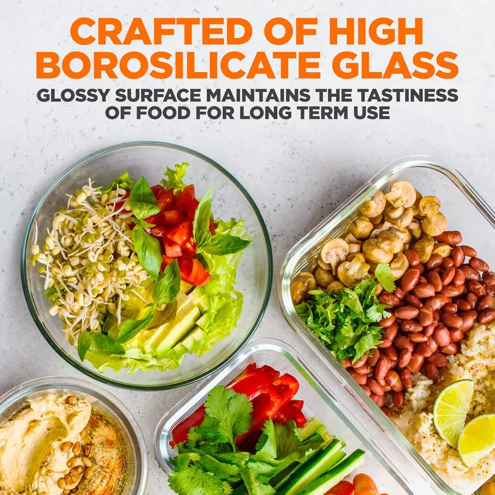Nutrichef set 12 boîtes verre borosilicate hermétiques