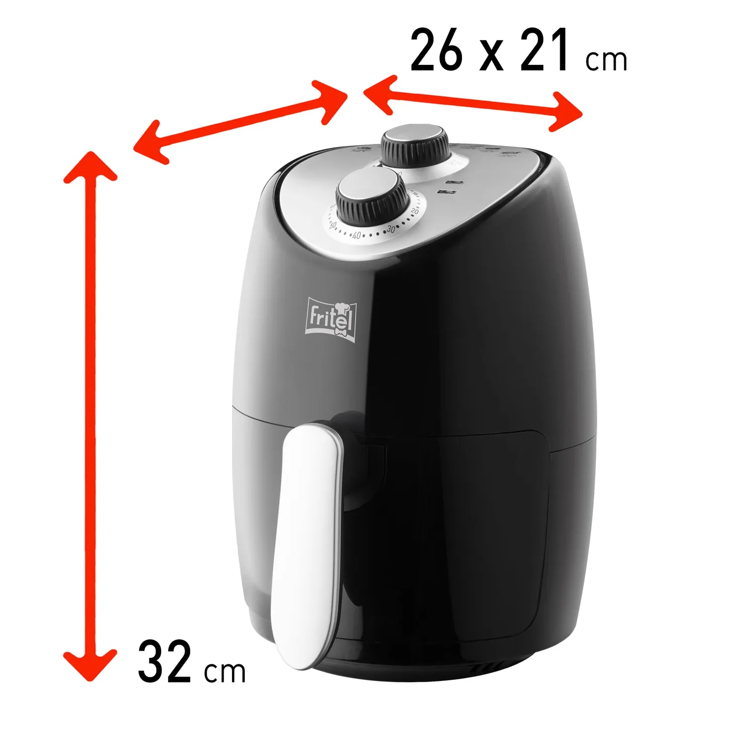 Fritel My SnackTastic 4202 friteuse air chaud 2 L noir