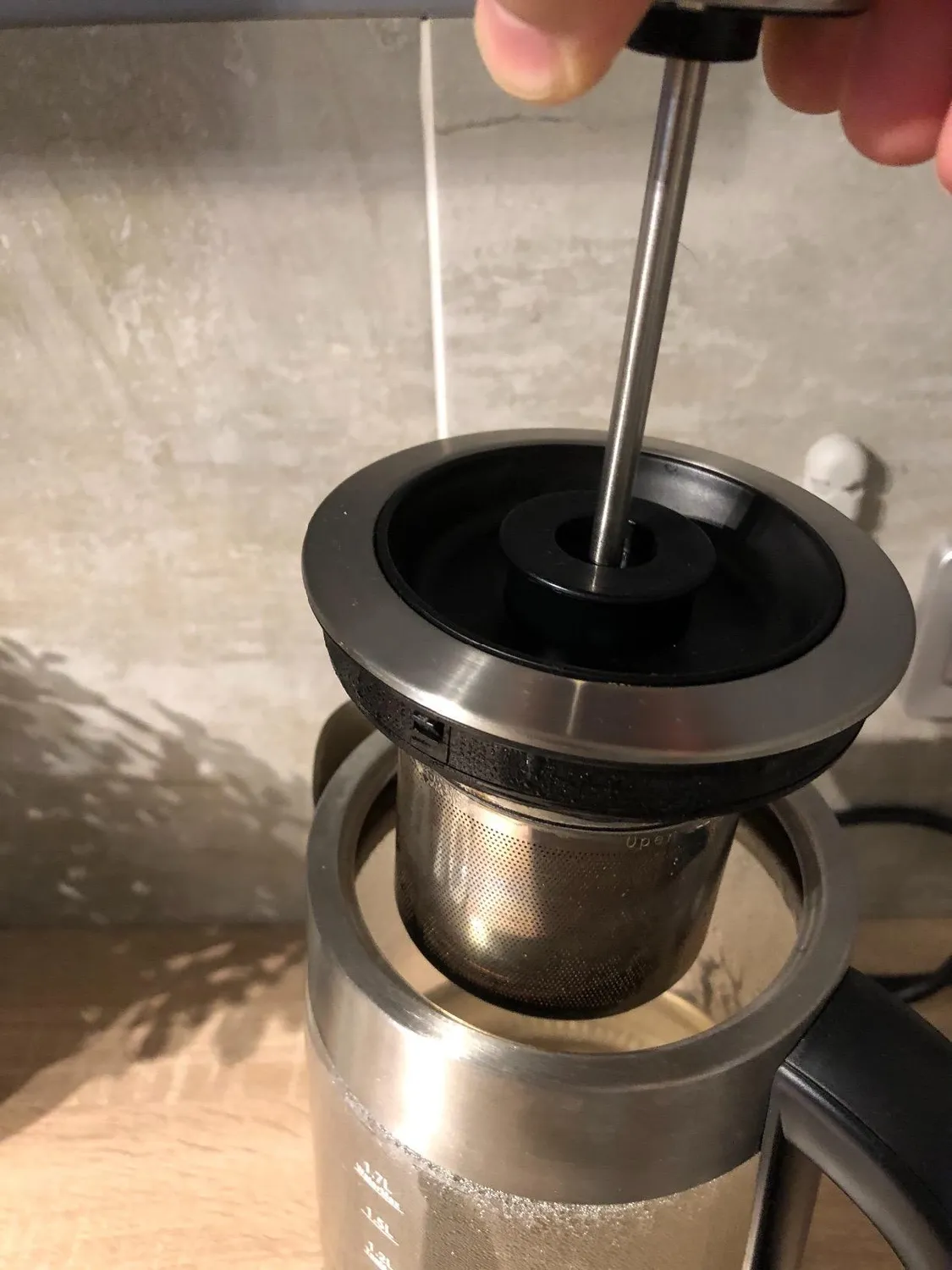 H.Koenig TI700 théière bouilloire verre 1,7 L thermostat