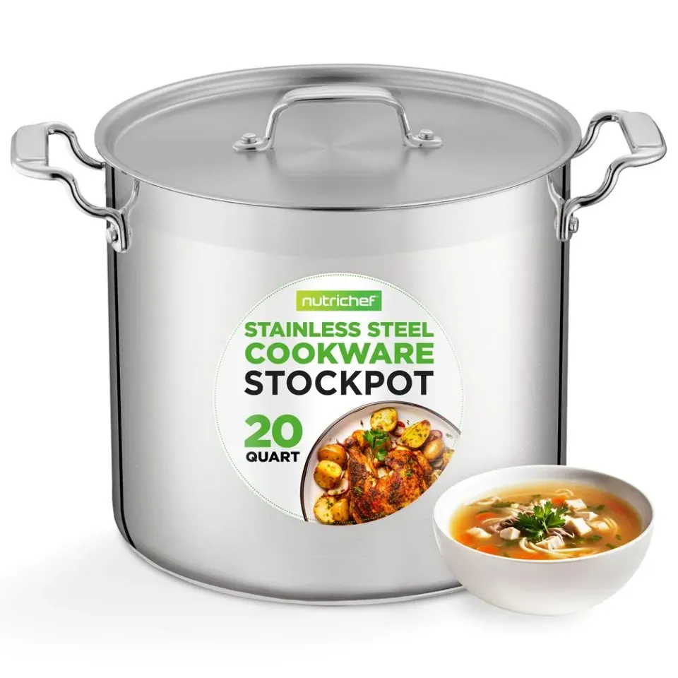 Nutrichef faitout inox induction 19 L