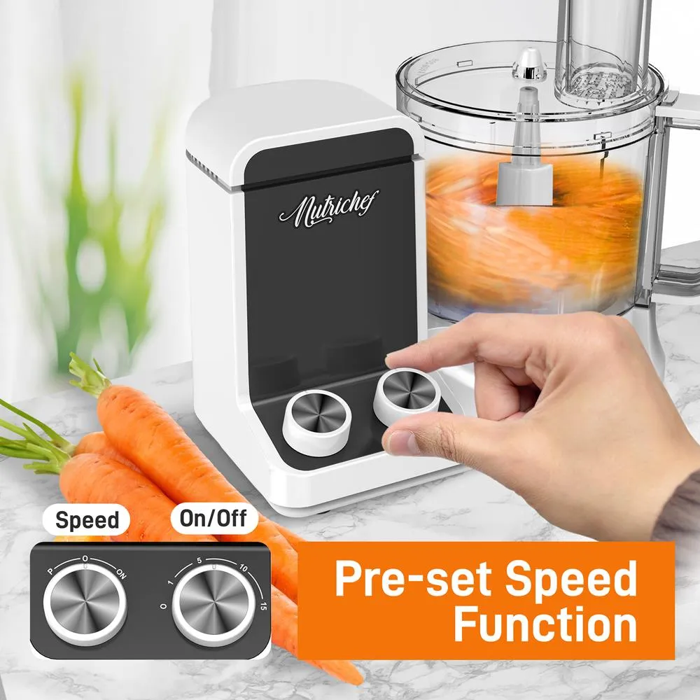Nutrichef NCFP8 robot multifonction 2 L 6 lames silencieux