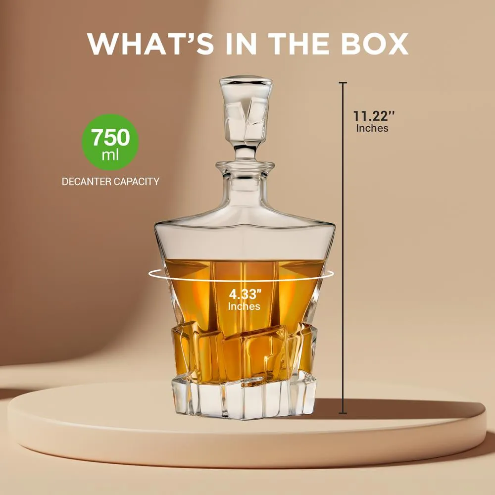 Nutrichef carafe whisky verre cristal 750 ml