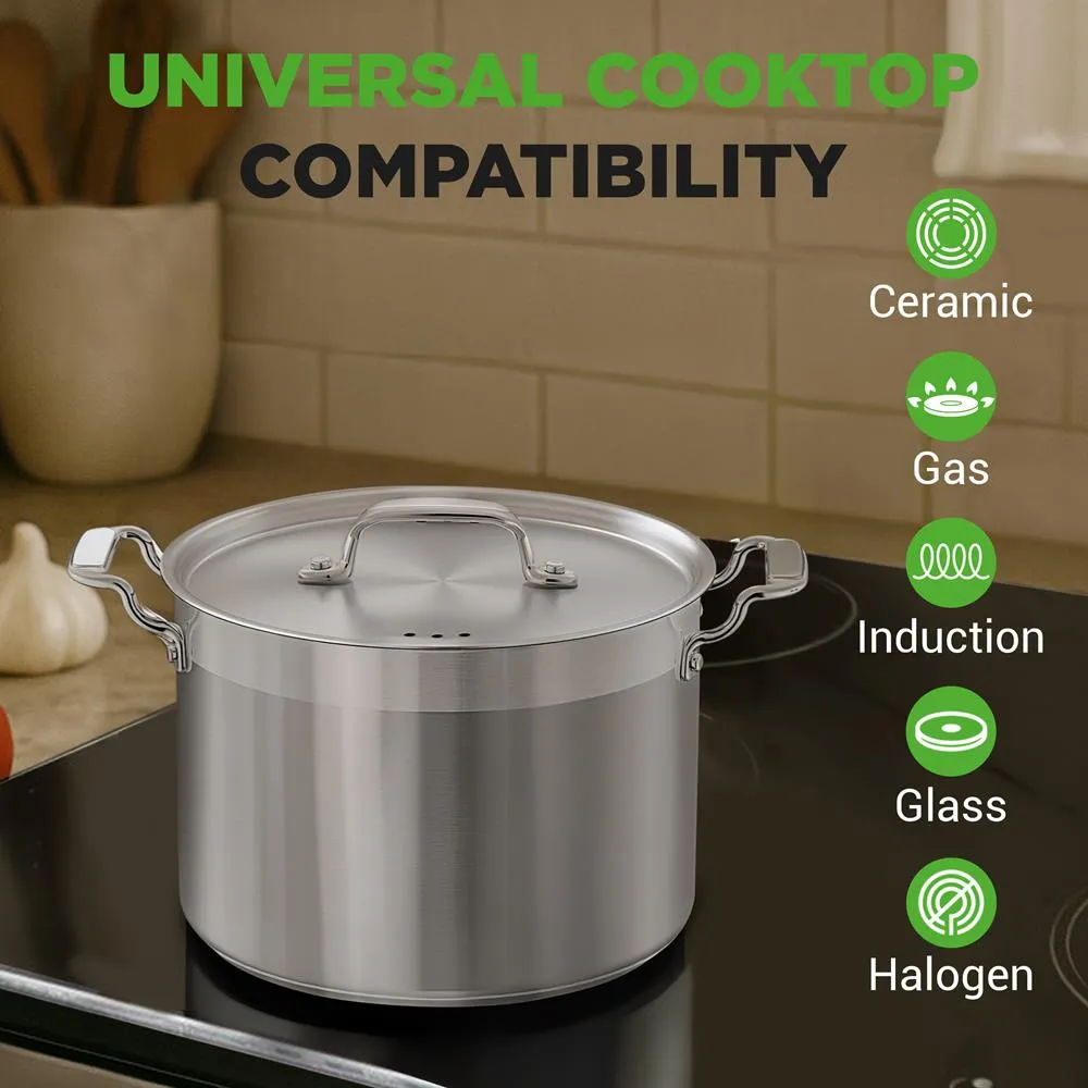 Nutrichef NCSPT8Q faitout inox 8 QT induction familial