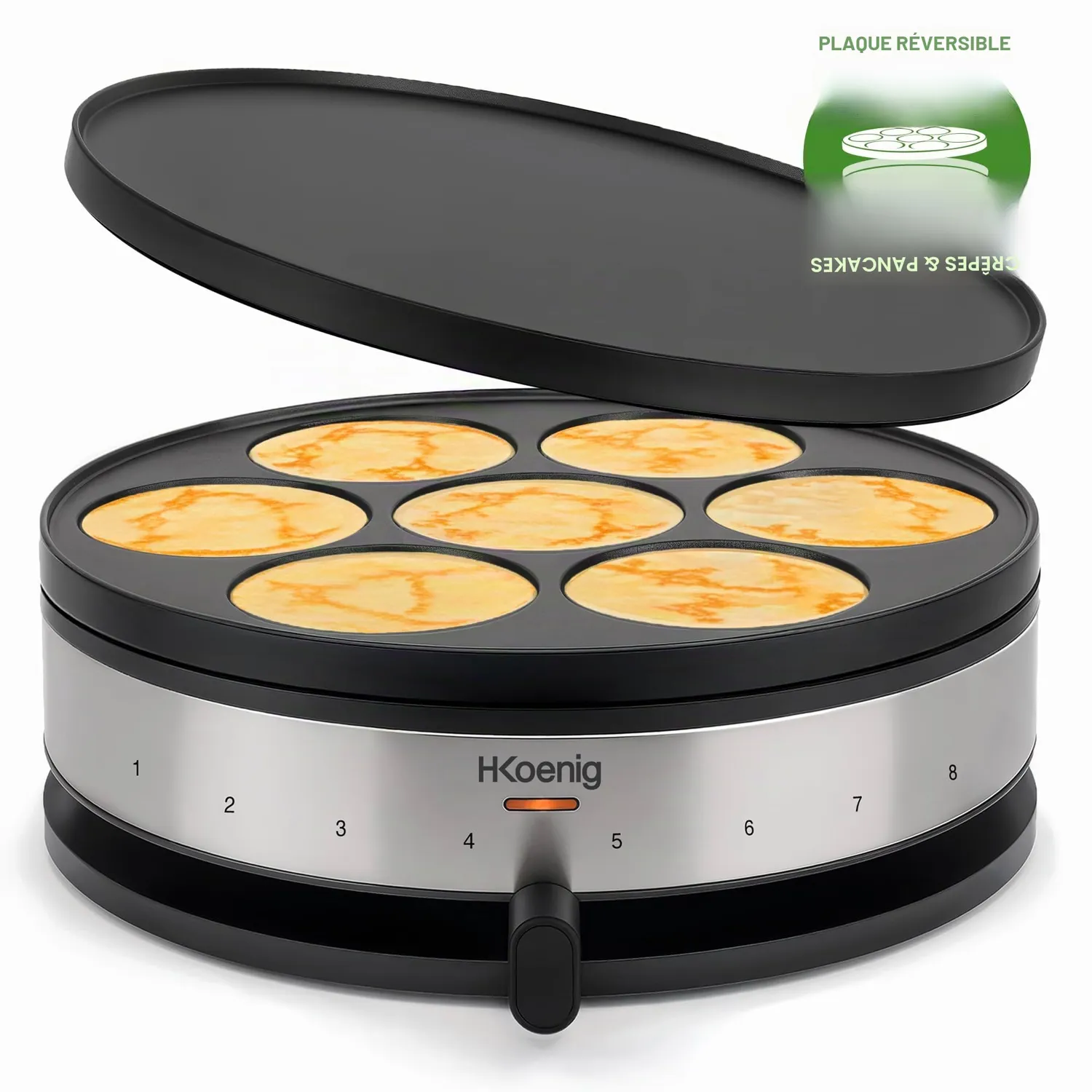 H.Koenig KREP56 crêpière électrique 33cm réversible 1500W