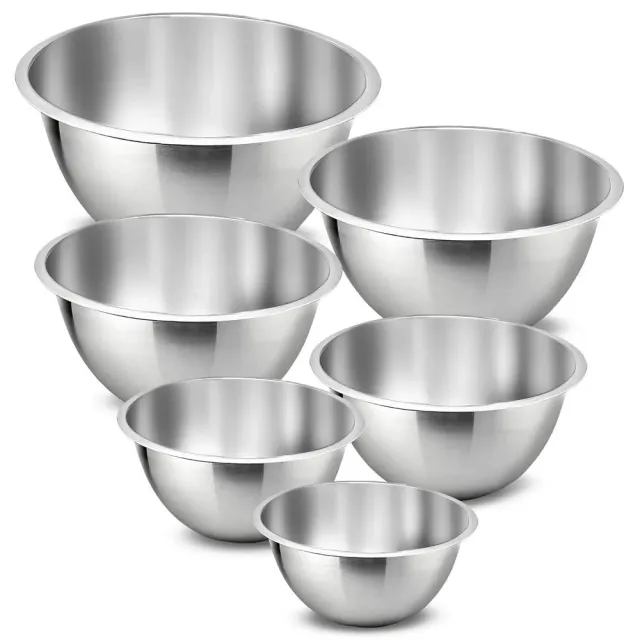 Nutrichef saladiers inox empilables lot de 6