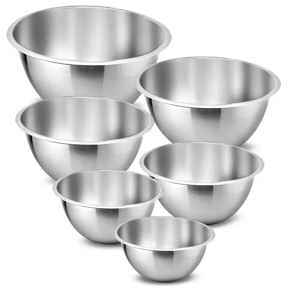 Nutrichef saladiers inox empilables lot de 6