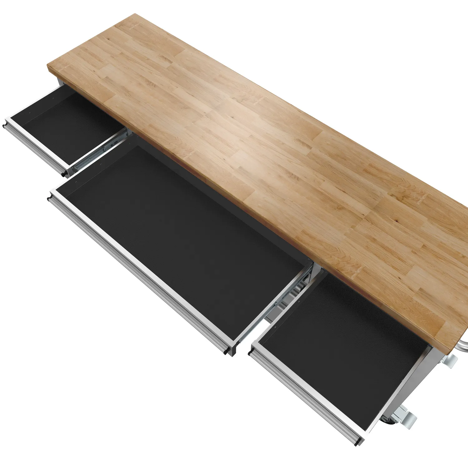 Thor 72 pouces établi mobile inox 15 tiroirs