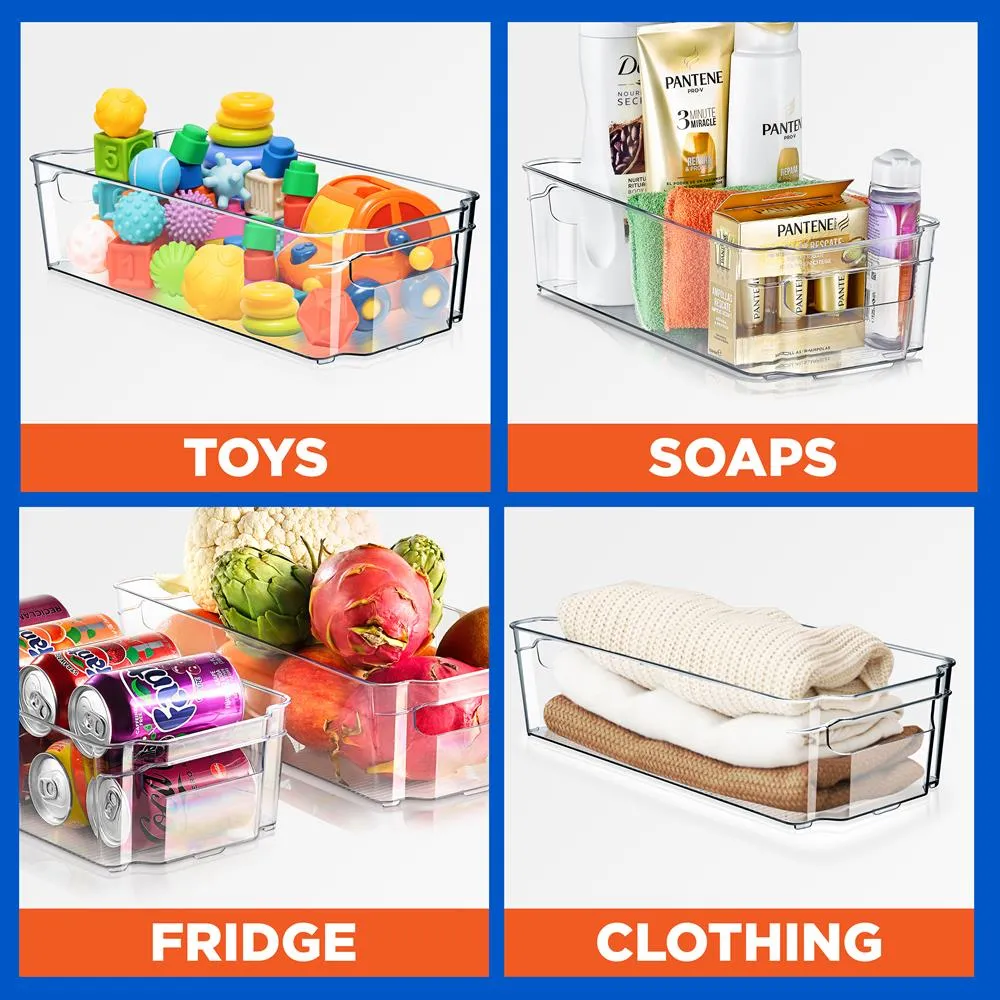 Nutrichef organisateurs frigo transparent 6 pièces