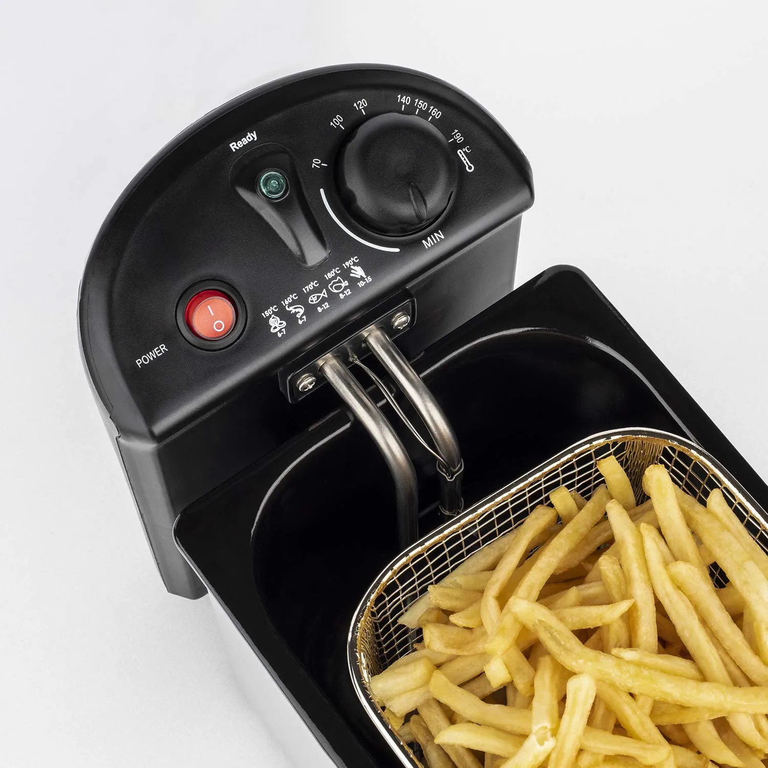 H.Koenig DFX300 friteuse inox 3 L 2100W anti-odeur
