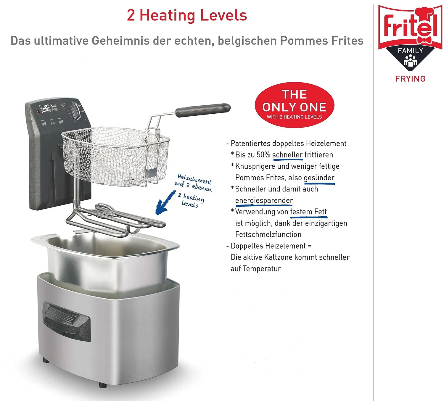 Fritel Turbo SF 4350 friteuse 4 L double résistance