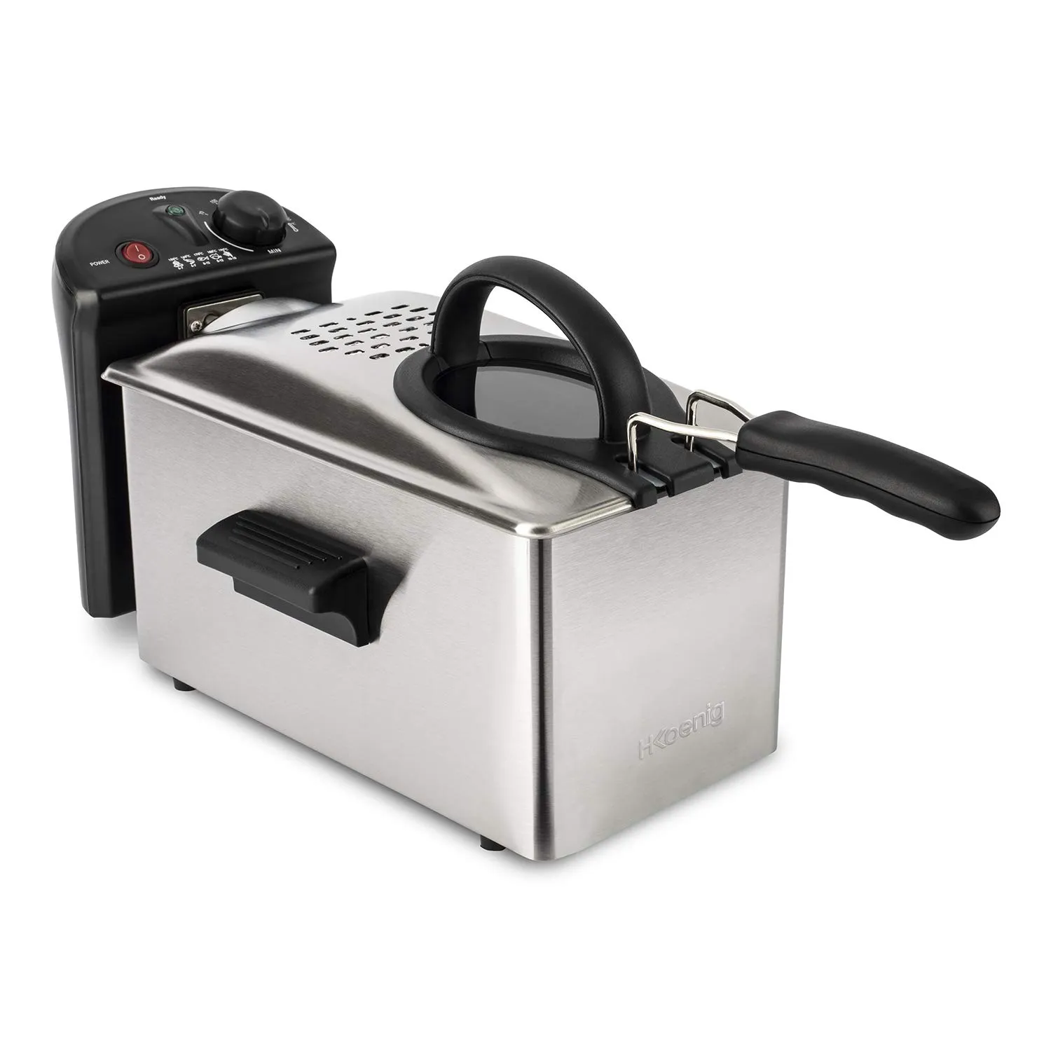 H.Koenig DFX300 friteuse inox 3 L 2100W anti-odeur