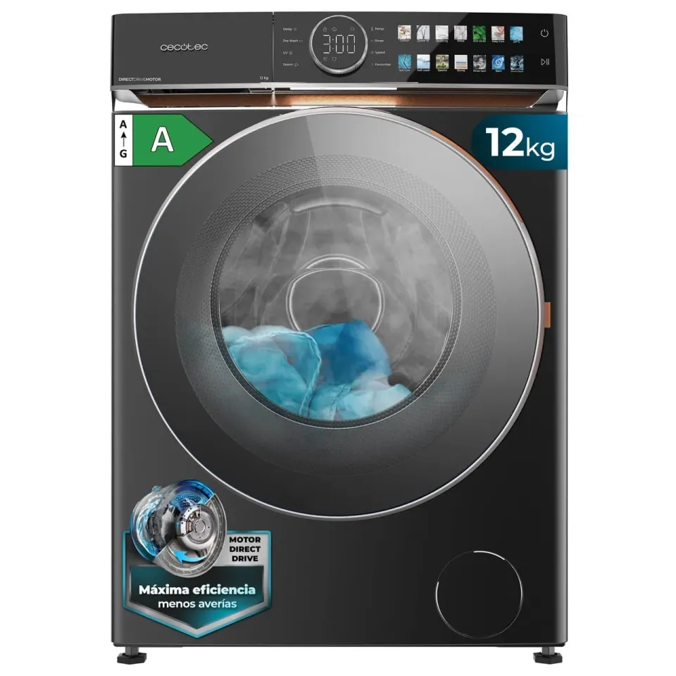 Cecotec Bolero DressCode 12980 lave-linge 12 kg acier