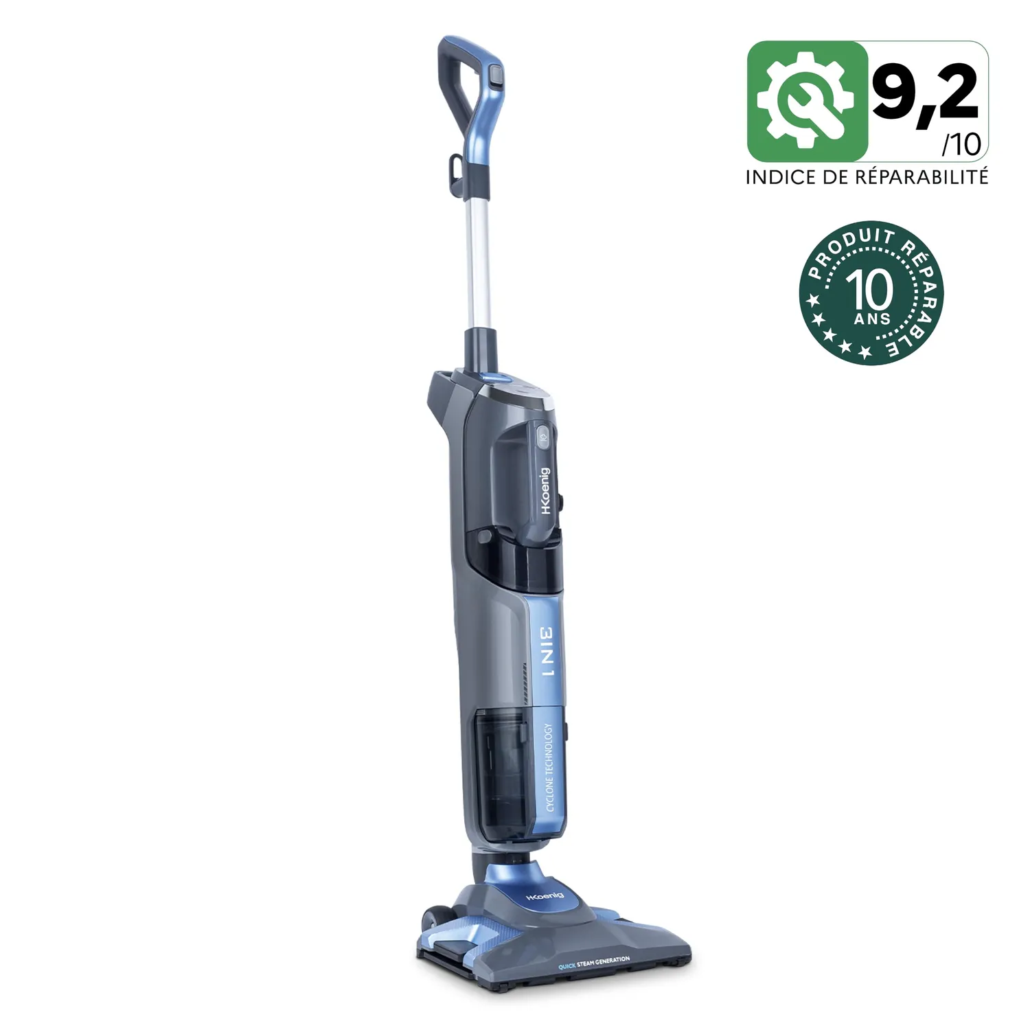 H.Koenig ARYA600 aspirateur laveur vapeur 4 bars