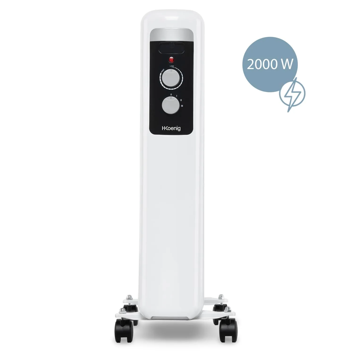 H.Koenig Warm90 radiateur bain d’huile 9 éléments 2000 W