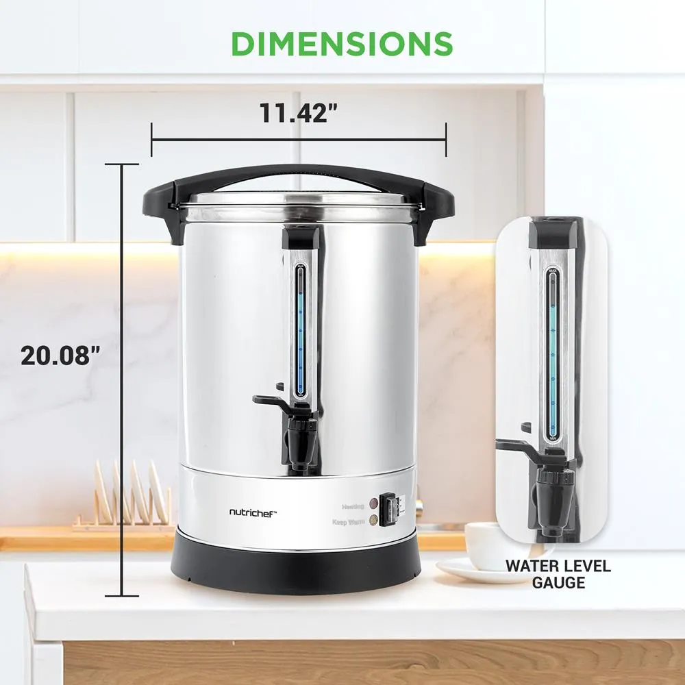 Nutrichef Bouilloire Distributeur Eau 13L Inox Maintien Chaud