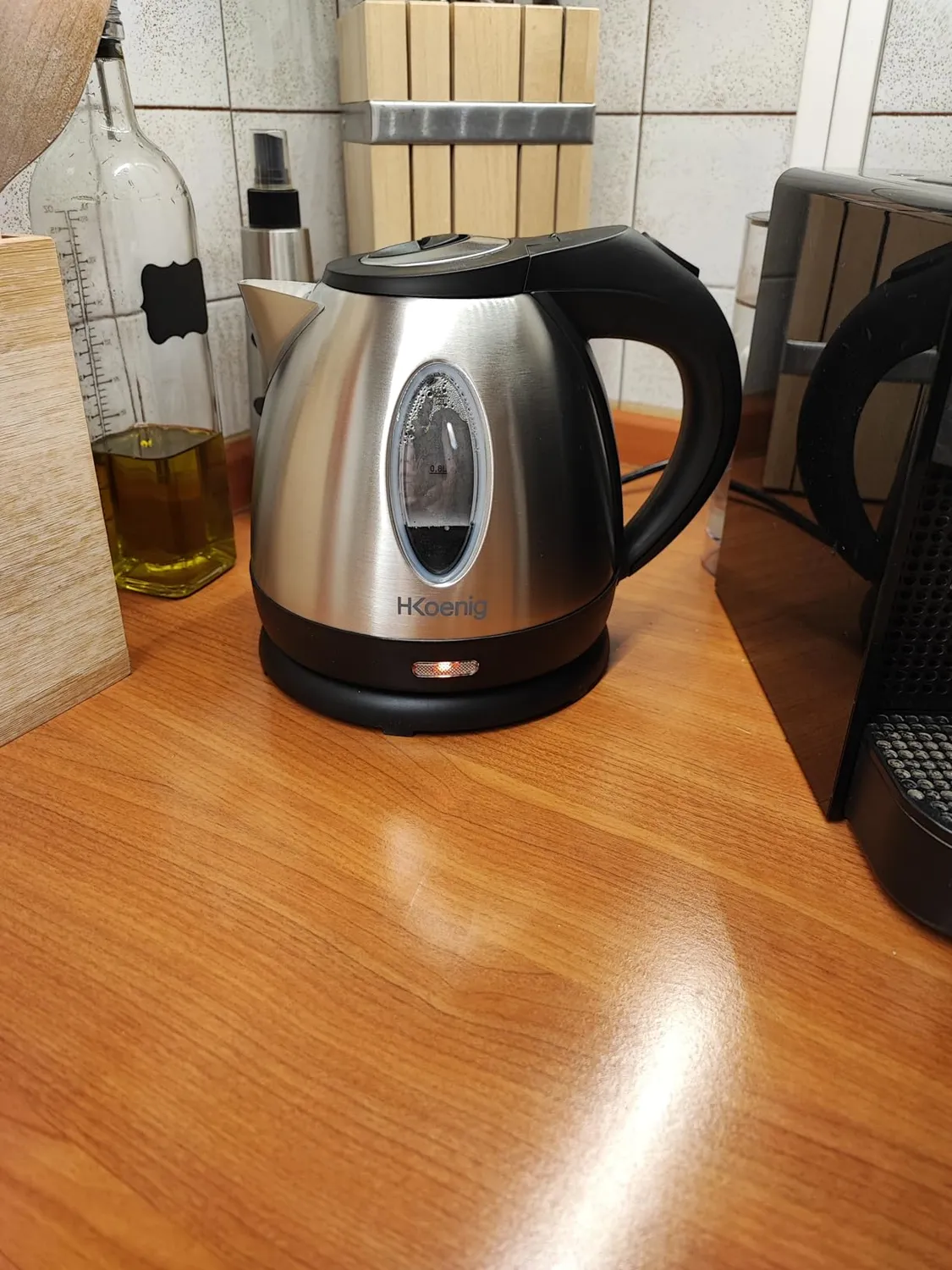 H.Koenig BO12 bouilloire 1,2 L inox graduée