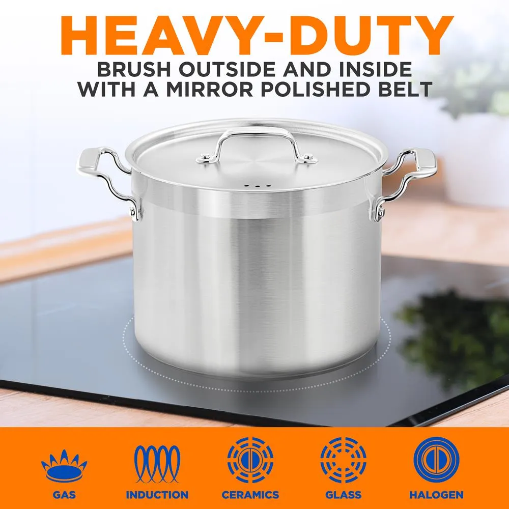 Nutrichef NCSPT14Q faitout inox 14 QT induction