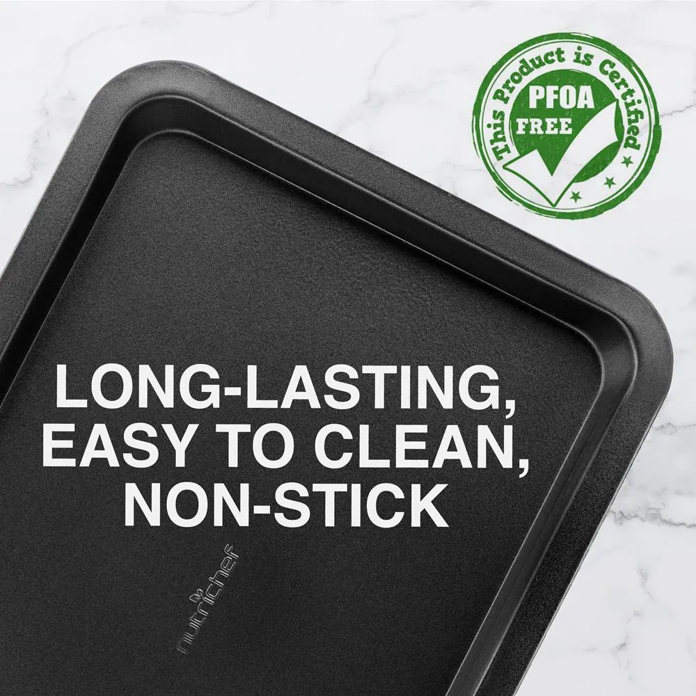 Nutrichef Grande Plaque Cookies Acier Antiadhésive 43cm
