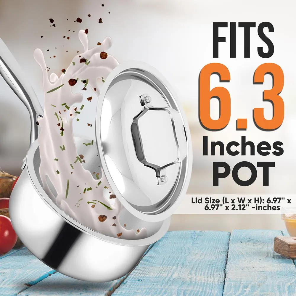 Nutrichef NCSSX45 couvercle casserole 16 cm inox