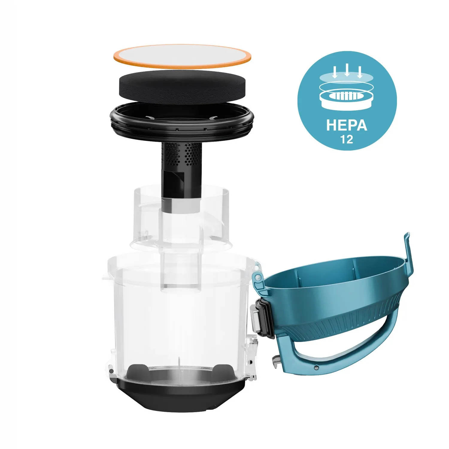 H.Koenig STC48 aspirateur sans sac traîneau 2L bleu