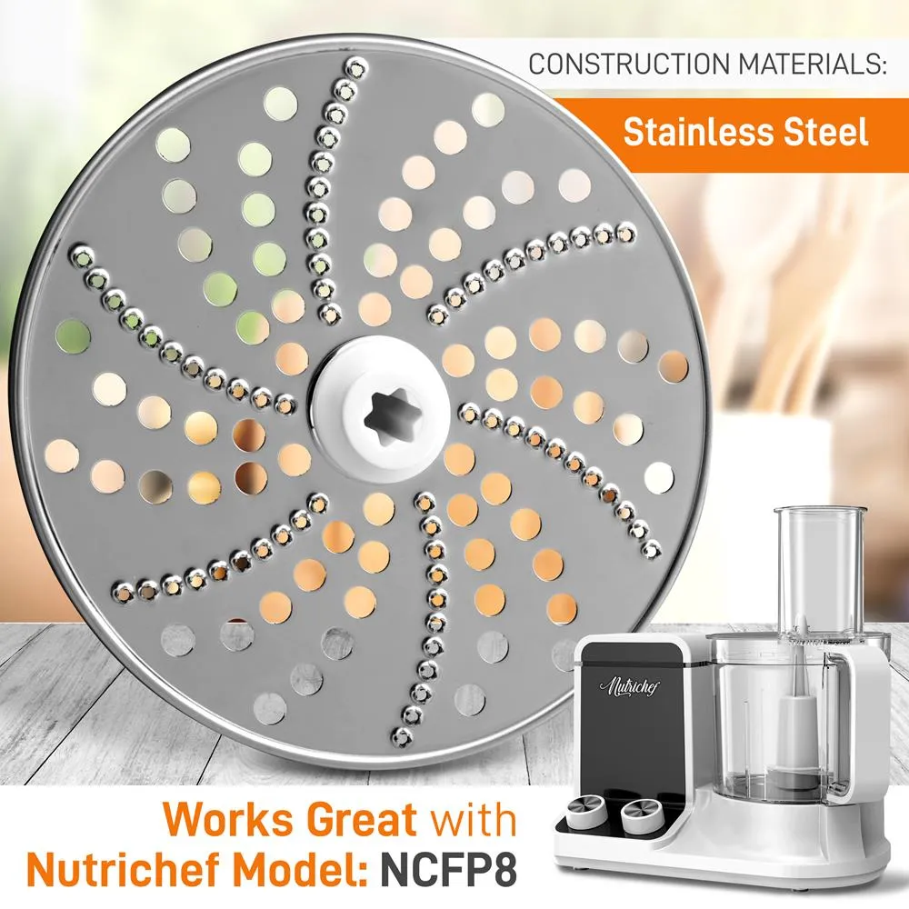 Nutrichef NCFP8 Disque Presse-Purée Robot Inox