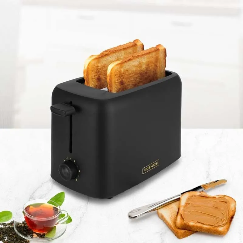 Kitchencook Matt Toast grille-pain 2 fentes noir mat 650 W