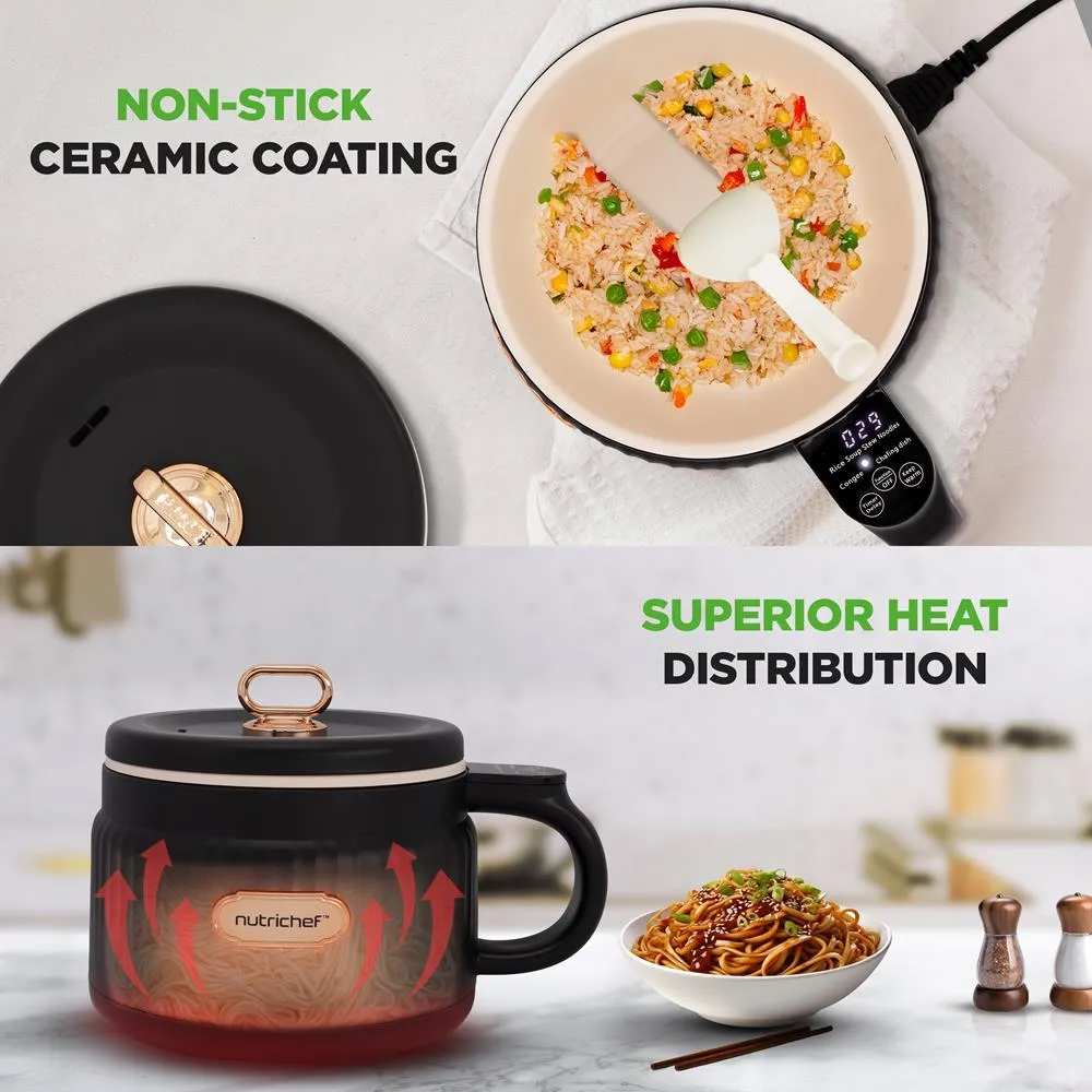 Nutrichef cuiseur à riz électrique céramique 1,6 L 6 modes