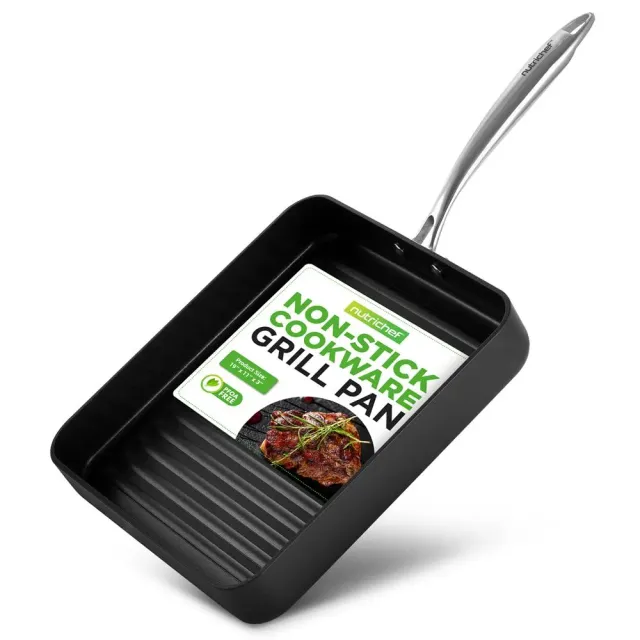 Nutrichef NCGRP38 poêle grill 28 cm antiadhésive