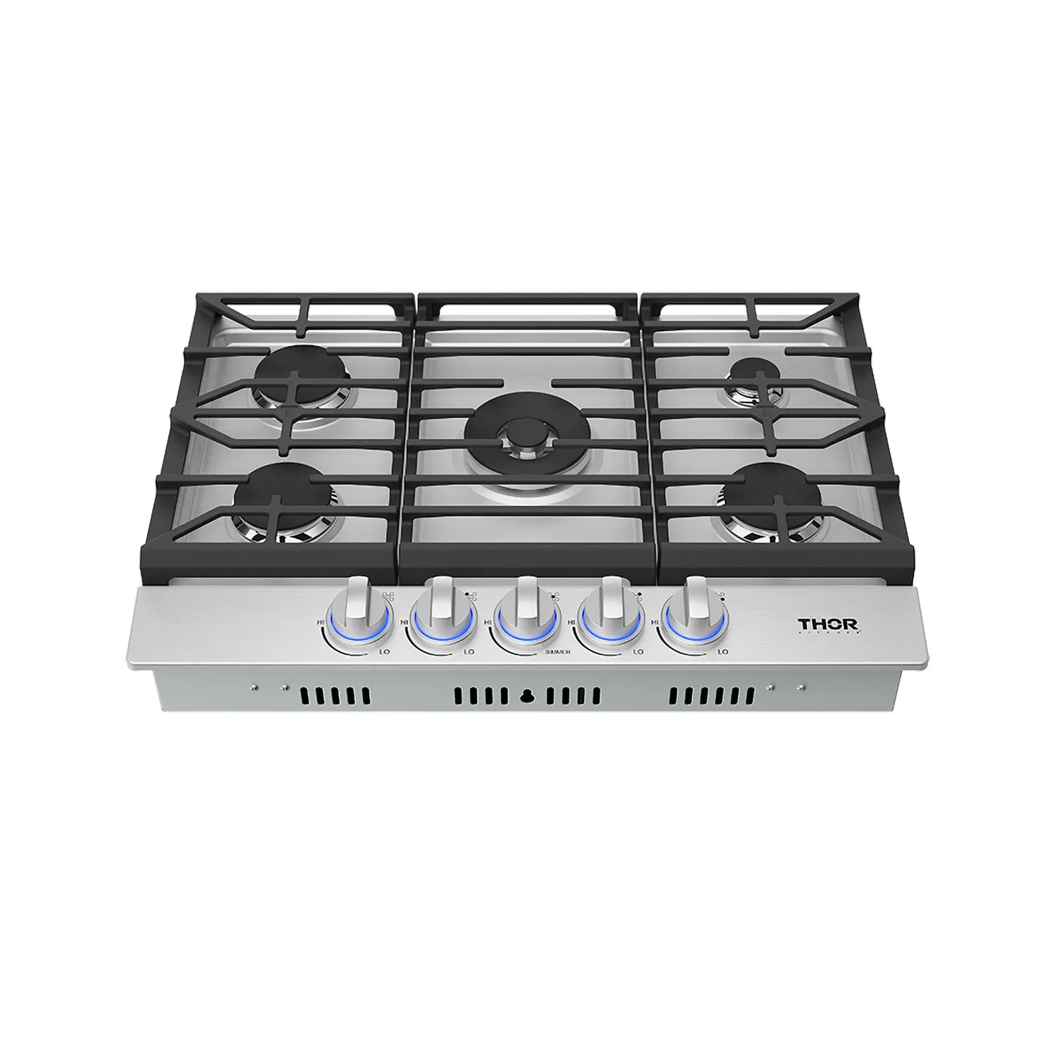 Thor Kitchen plaque gaz inox 30 pouces propane naturel