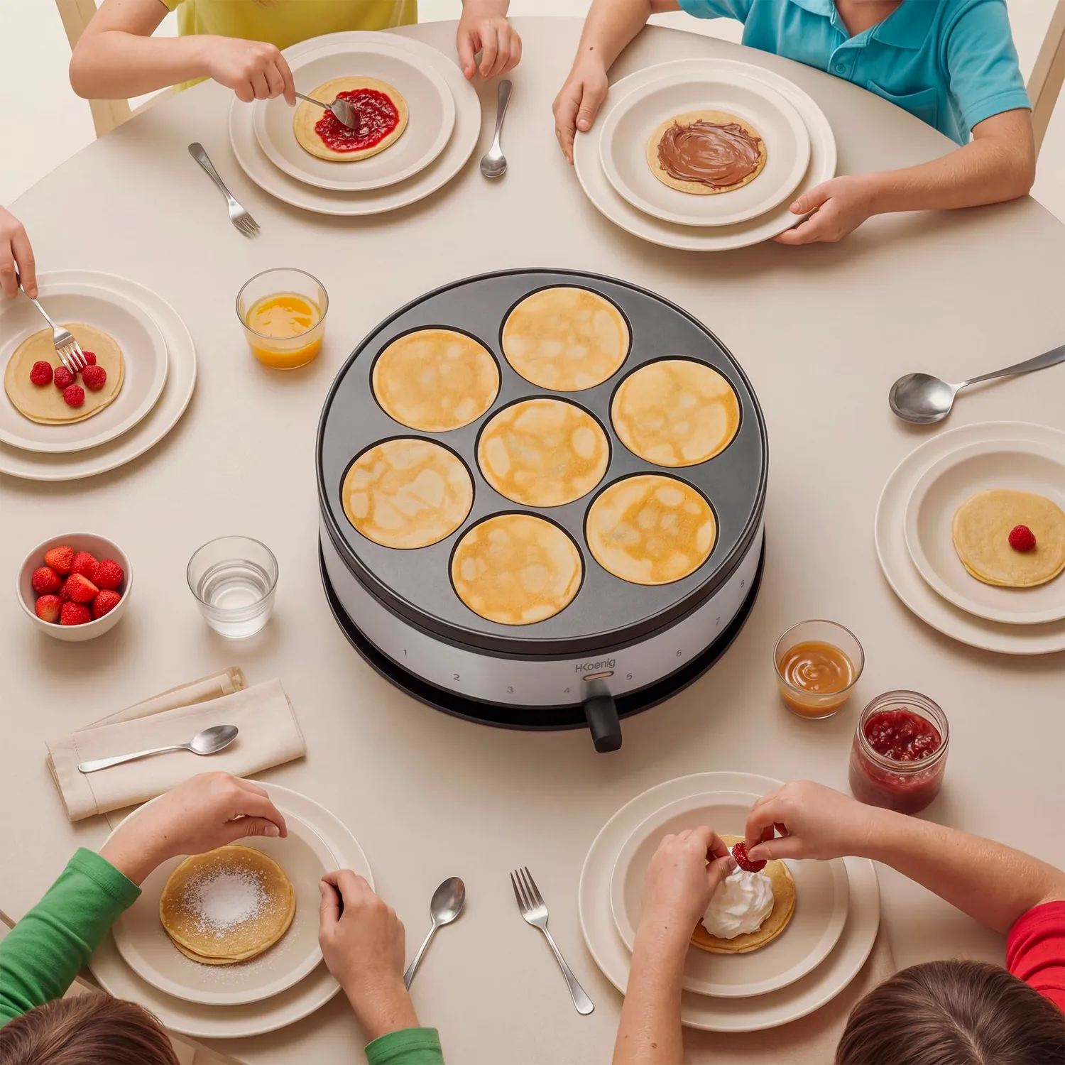 H.Koenig KREP56 crêpière électrique 33cm réversible 1500W