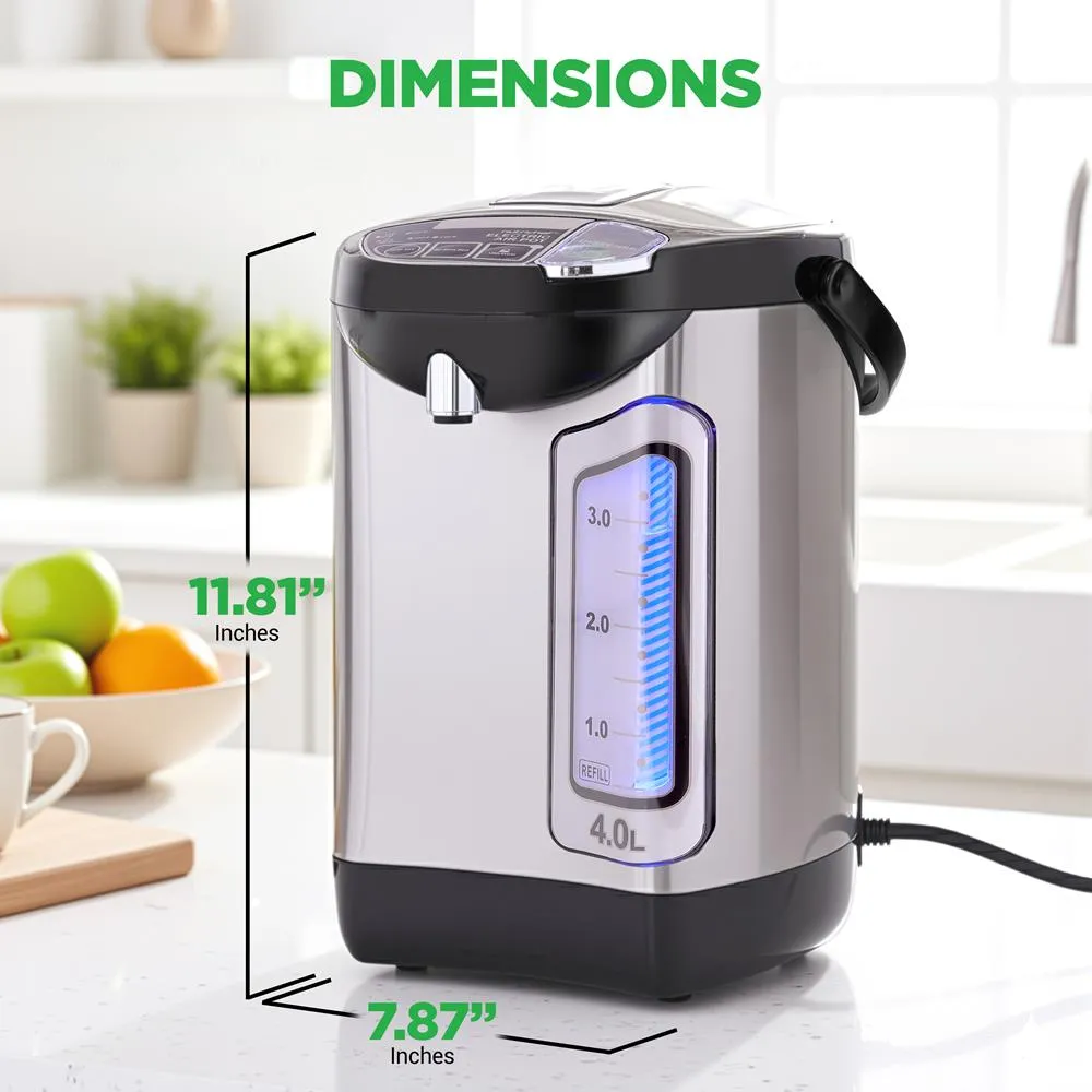 Nutrichef NCHUB24 distributeur eau chaude 4L inox maintien au chaud