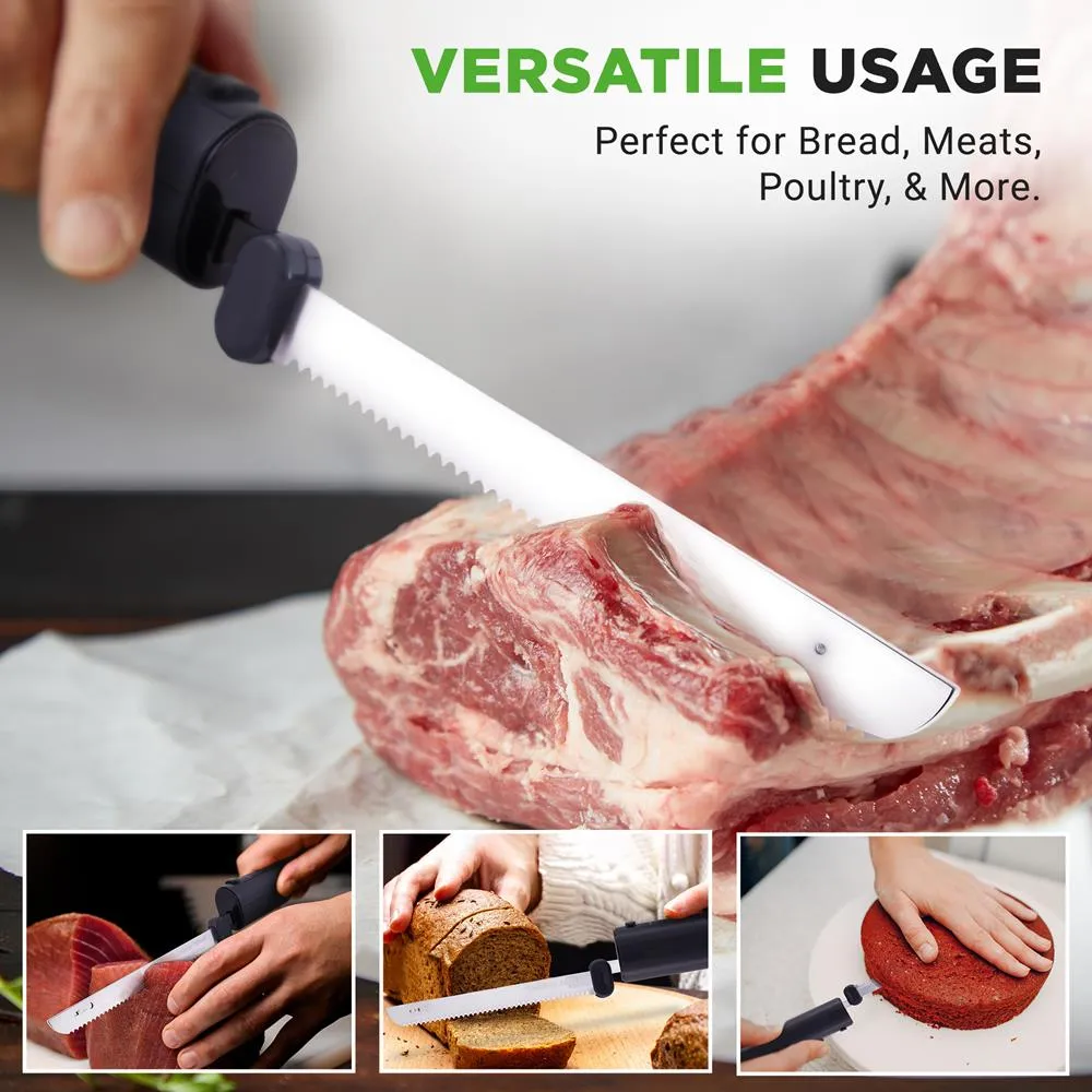 Nutrichef NUELREKN3 couteau électrique sans fil noir