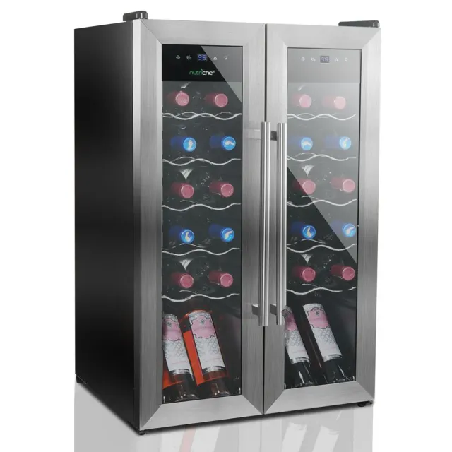 Nutrichef cave à vin 24 bouteilles inox silencieuse